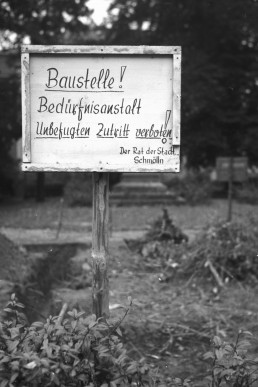 Baustelle Bedürfnisanstalt