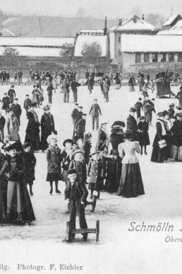 Eislaufen auf dem Brauereiteich
