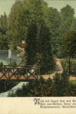 Postkarte mit Gedicht