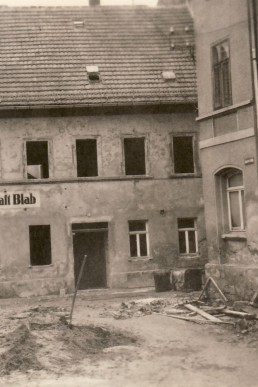 Abriß der Gastwirtschaft  Blab