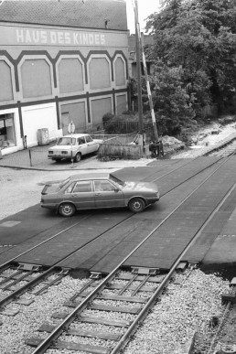 Fertiggestellter Bahnübergang am Schillerplatz