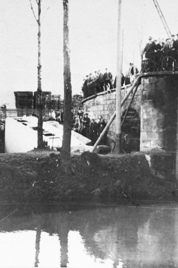 Busunfall an der Cosswitzbrücke