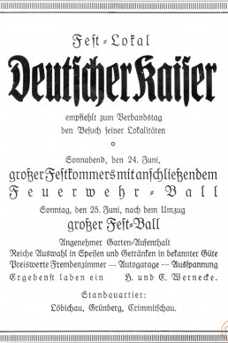 Fest-Lokal Deutscher Kaiser