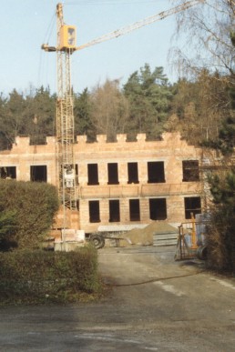Baustelle des hinteren Krankenhausgebäudes