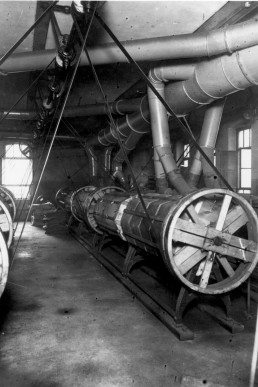 Trocknereianlage in der Knopffabrik Valentin Donath