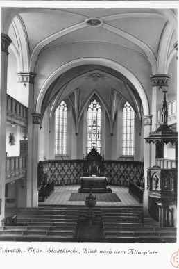 Stadtkirche St. Nicolai, Blick nach dem Altarplatz