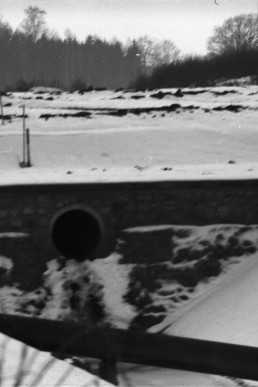 Dammbau Großstöbnitz, Winter