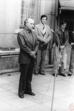 Einweihung des Dr. Theodor Neubauer Gedenksteins