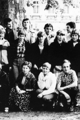 Abschlußklasse der EOS (Anfang der 1980er)