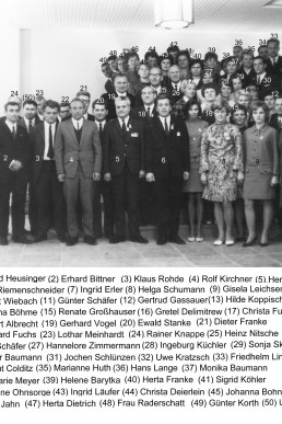 Lehrerkollegium (mit Namen) Alfred Nitzsche Oberschule