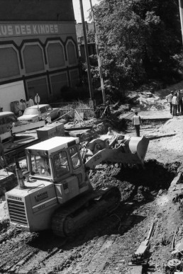 Baustellen Bahnübergang Schillerplatz