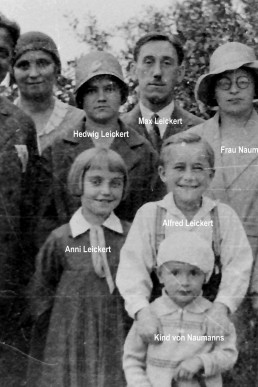 Familie Max Leickert und Alfred Naumann