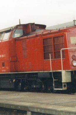Lok auf dem Bahngelände in Schmölln