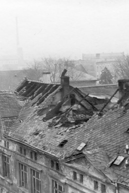 Knopffabrik Strauß & Co. nach Brand