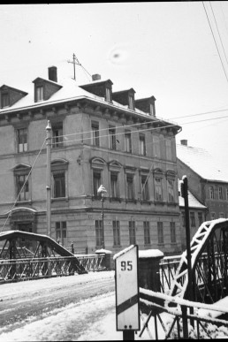 Brücke Ronneburger Straße über die Sprotte zum Amtsplatz