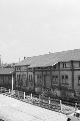 Blick von der Altenburger Straße auf das Bahngelände