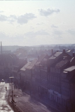 Blick vom Rathaus in Richtung Marktausgang