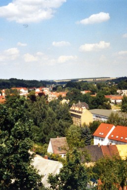 Blick vom Hillerturm in Richtung Gartenstraße
