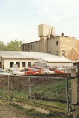 Blick vom Schwanengäßchen in Richtung ehemaligen VEB Galfütex Betriebsküche
