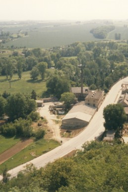 Blick vom Aussichtsturm stadtauswärts (Lederfabrik)