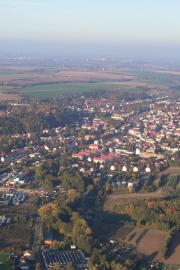 Blick auf Schmölln (Luftaufnahme)