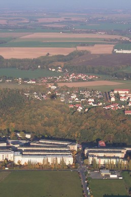 Blick zur Heimstätte, Queeren, Weidengrund (Luftaufnahme)
