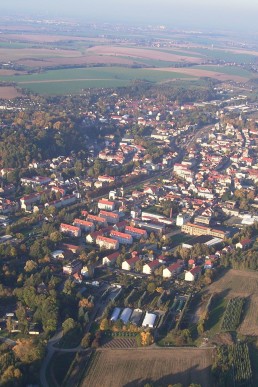 Blick auf Schmölln (Luftaufnahme)