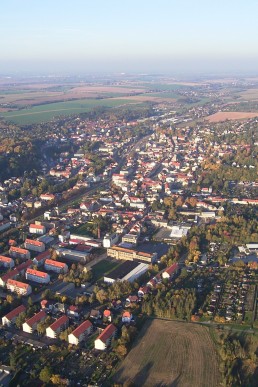 Blick auf Schmölln (Luftaufnahme)