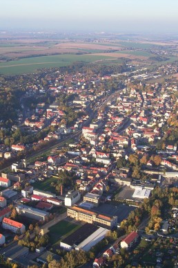 Blick auf Schmölln Sommeritzer Straße (Luftaufnahme)