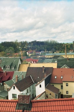 Blick über Schmölln von Süd nach Nord