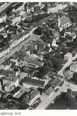 Blick auf die Innenstadt von Schmölln