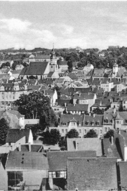 Blick vom Pfefferberg auf die Stadt