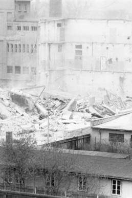 Nach der Sprengung VEB Galfütex  Gartenstraße
