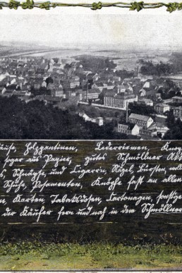 Postkarte mit Gedicht