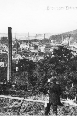 Postkarte mit Blick vom Eichberg