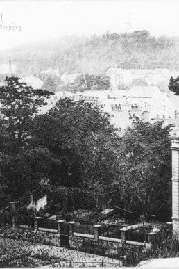 Postkarte mit Blick vom Eichberg