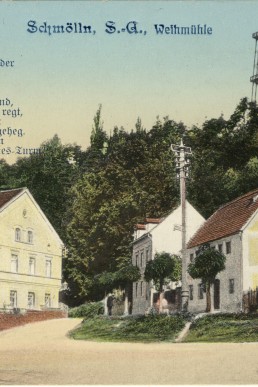 Postkarte mit Gedicht über Ernst Agnes Turm