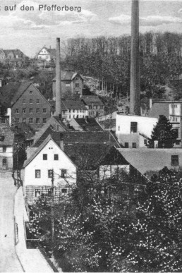 Blick von Schillerplatz zum Pfefferberg