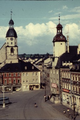 Blick auf den Markt und Kirche