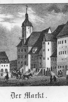 Zeichnung des Marktes