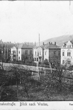Postkarte der Eisenbahnstraße