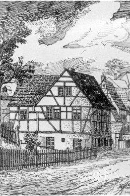 Zeichnung Crimmitschauer Straße