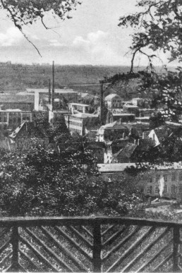 Blick von der Bastei auf die Stadt