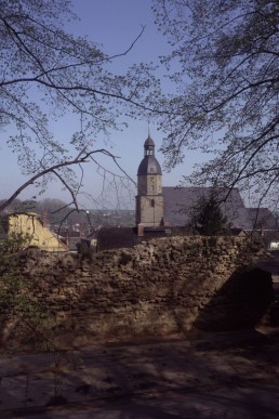 Blick auf die Stadtmauer