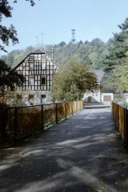 Brücke in der Grenzstraße, Knopfmuseum und Aussichtsturm