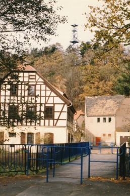 Brücke in der Grenzstraße, Knopfmuseum und Aussichtsturm