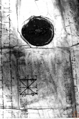 Siegel an der Urkunde von 1066