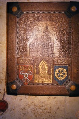 Mappe für d. Ehrenbürgerbrief von Kommerzienrat Hermann Donath